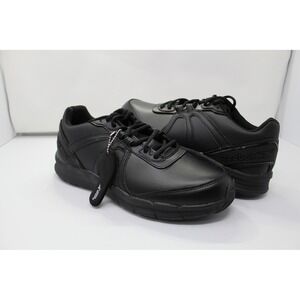 Reebok Guide Work Mens Black Leather Cross Trainer Work Shoes RB3500 RB350